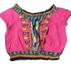 Daily Special Crop Top/Blouse Women Size L NWOT